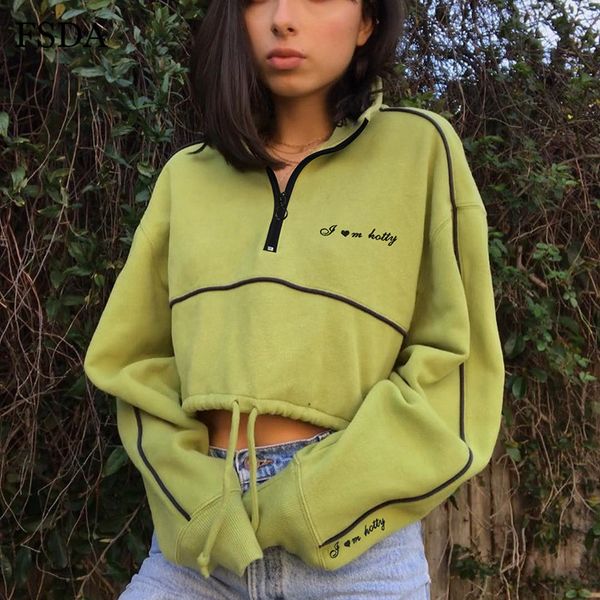 women's hoodies & sweatshirts fsda green crop women sweatshirt zipper long sleeve turtleneck casual streetwear cotton autumn winter 202, Black
women's hoodies & sweatshirts fsda green crop women sweatshirt zipper long sleeve turtleneck casual streetwear cotton autumn winter 202, Black