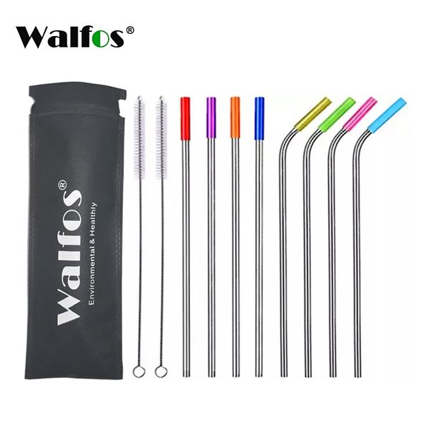 walfos stainless steel straws reusable replacement metal straws for tumbler set silicone tips cleaning brush
walfos stainless steel straws reusable replacement metal straws for tumbler set silicone tips cleaning brush
