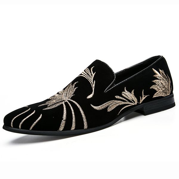 embroidery ethnic style loafers men moccasins slippers black suede men's dress shoes party wedding flats casual shoes
embroidery ethnic style loafers men moccasins slippers black suede men's dress shoes party wedding flats casual shoes