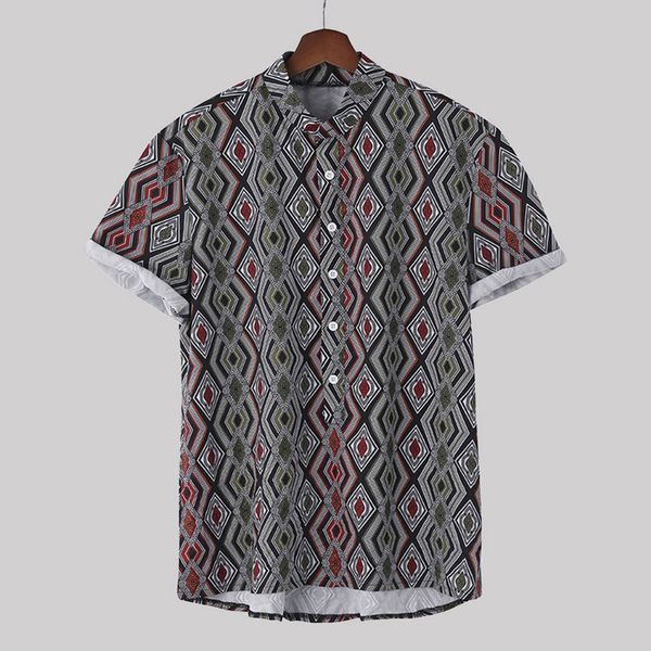 casual men's shirt camisa ethnic printed short sleeve shirt stand collar colorful stripe loose male blouse camisa masculina, White;black
casual men's shirt camisa ethnic printed short sleeve shirt stand collar colorful stripe loose male blouse camisa masculina, White;black