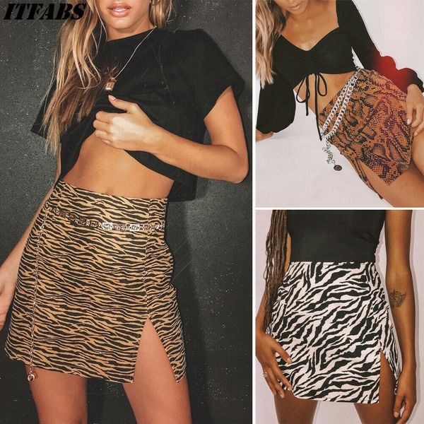 2019 fashion women zebra leopard print summer slit skirts stretch short mini snake skin printed ladies skirts new arrival, Black
2019 fashion women zebra leopard print summer slit skirts stretch short mini snake skin printed ladies skirts new arrival, Black