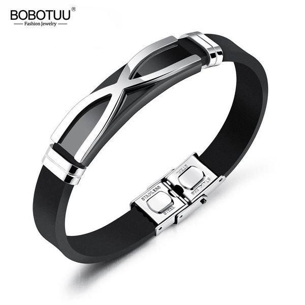 bobotuu punk design personality x-shaped silicone wrap bracelets bangle for men stainless steel simple bracelet jewelry boph1160, Golden;silver
bobotuu punk design personality x-shaped silicone wrap bracelets bangle for men stainless steel simple bracelet jewelry boph1160, Golden;silver