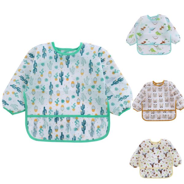 baby kids toddler long sleeve waterproof art smock feeding bib cute cartoon dinosaur burp cloths apron pocket 1-6y
baby kids toddler long sleeve waterproof art smock feeding bib cute cartoon dinosaur burp cloths apron pocket 1-6y