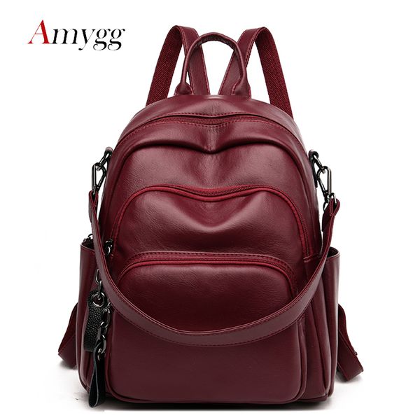 multifunction soft leather backpacks female school bags for teenage girls 2020 travel backpack back pack sac a dos
multifunction soft leather backpacks female school bags for teenage girls 2020 travel backpack back pack sac a dos