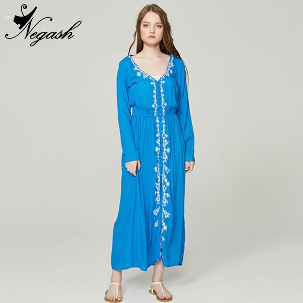 high-quality real europe spring summer 2018 bohemia floral embroidery elastic waist retro styled dresses vestidos, Black;gray
high-quality real europe spring summer 2018 bohemia floral embroidery elastic waist retro styled dresses vestidos, Black;gray
