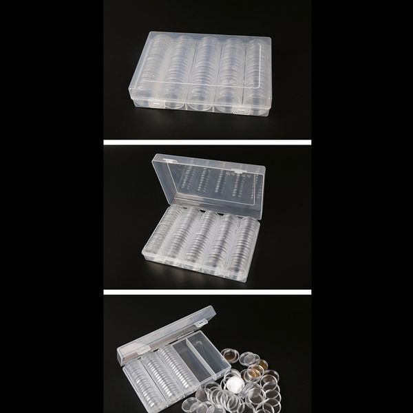 100 pcs clear coin protector case collection transparent storage box 17/20/25/27/30mm round capsules containers other home decor
100 pcs clear coin protector case collection transparent storage box 17/20/25/27/30mm round capsules containers other home decor