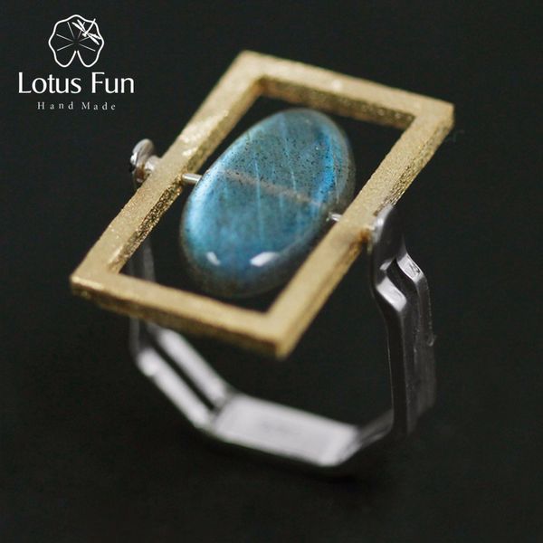 lotus fun real 925 sterling silver natural labradorite stone creative handmade fine jewelry rotatable ring for women bijoux, Golden;silver
lotus fun real 925 sterling silver natural labradorite stone creative handmade fine jewelry rotatable ring for women bijoux, Golden;silver