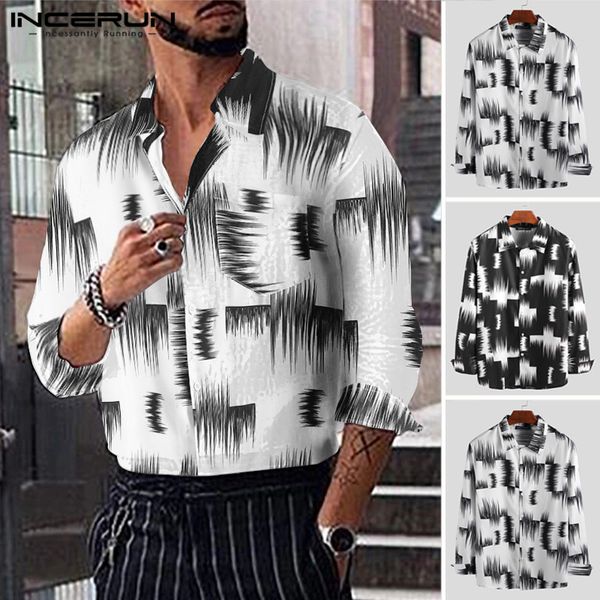 incerun mens chic lapel collar irregular printed button dowm shirts men long sleeve pockets blouse casual masculina 5xl, White;black
incerun mens chic lapel collar irregular printed button dowm shirts men long sleeve pockets blouse casual masculina 5xl, White;black