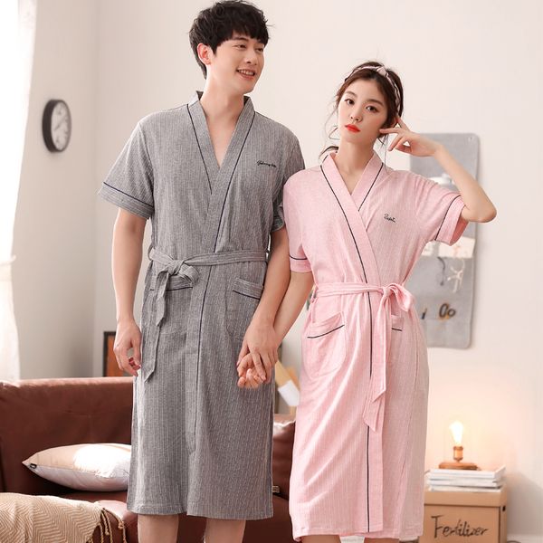 women's sleepwear robe gown couple nightgown nightwear men and women summer 100% cotton homewear with belt, Black;red
women's sleepwear robe gown couple nightgown nightwear men and women summer 100% cotton homewear with belt, Black;red