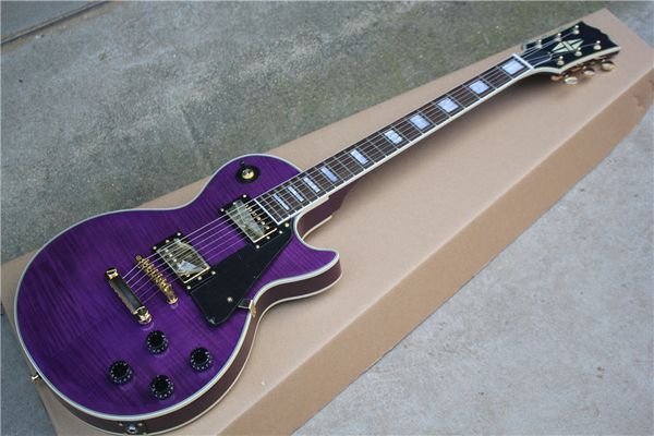 factory custom purple body electric guitar with black pickguard,rosewood fretboard,gold hardware,offer customized
factory custom purple body electric guitar with black pickguard,rosewood fretboard,gold hardware,offer customized