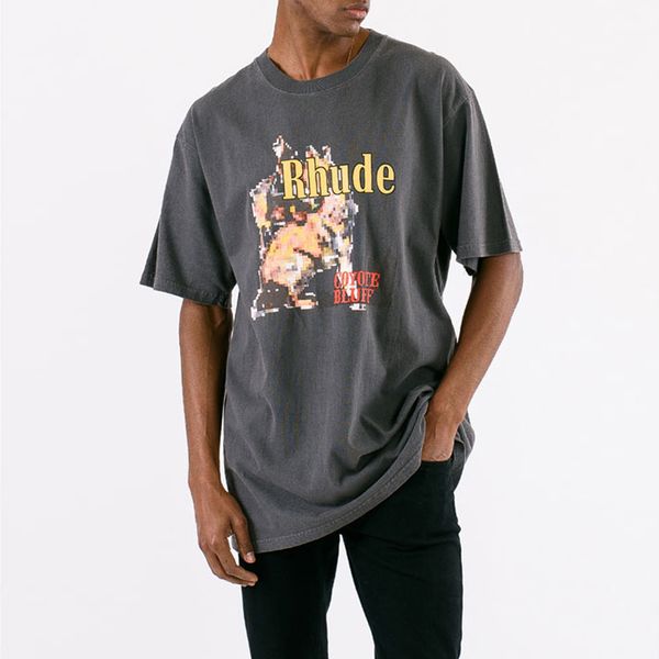 rhude coyote print t-shirt brand design short sleeve cotton jersey rh t-shirts asap rocky summer tee shirts streetwear, White;black
rhude coyote print t-shirt brand design short sleeve cotton jersey rh t-shirts asap rocky summer tee shirts streetwear, White;black