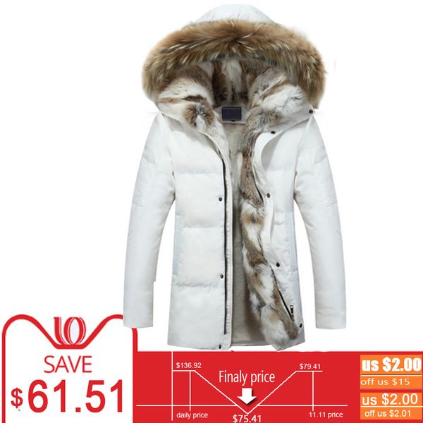 fur collar parka duck down jacket men warm thickness winter jacket male wool liner long coats hooded feather size 5xl, Black
fur collar parka duck down jacket men warm thickness winter jacket male wool liner long coats hooded feather size 5xl, Black