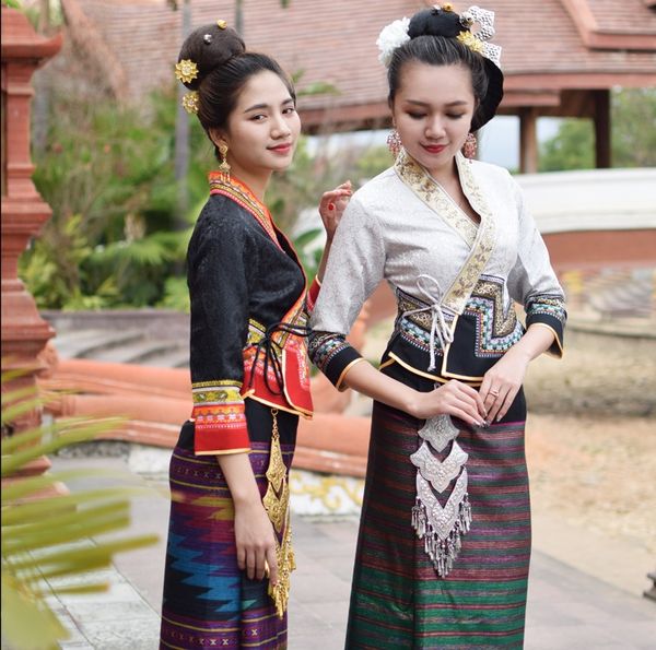 thailand laos myanmar traditional dai costume women's suits retro water conservancy festival life dress festival unique costumes, Red
thailand laos myanmar traditional dai costume women's suits retro water conservancy festival life dress festival unique costumes, Red