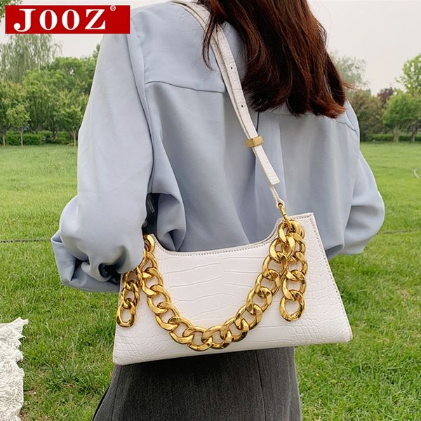 2020 new women's handbags crocodile pattern thick chain baguette bag women's subaxillary bags wallet
2020 new women's handbags crocodile pattern thick chain baguette bag women's subaxillary bags wallet
