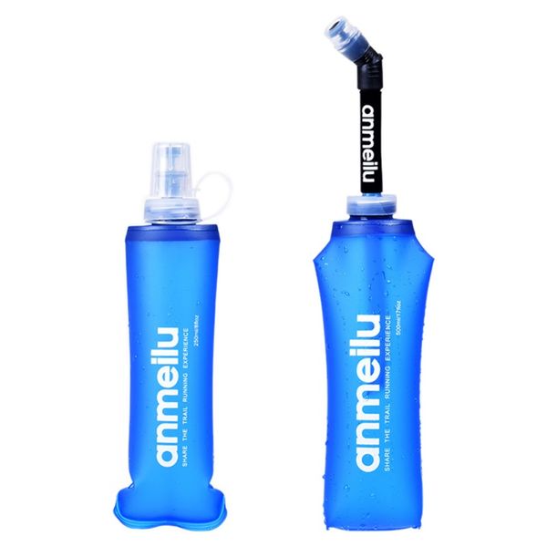 250/500 ml water bottle bag tpu lightweight portable detachable mouth folding soft travel kettle outdoor climbing running hiking
250/500 ml water bottle bag tpu lightweight portable detachable mouth folding soft travel kettle outdoor climbing running hiking