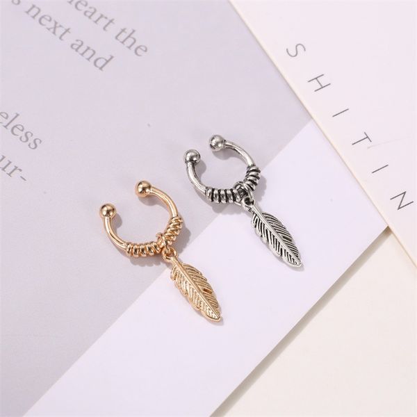 new recommend fashion no pierced ear clip cuff wrap earrings leaf feather pendant non-piercing clip earrings women party statement jewelry, Silver
new recommend fashion no pierced ear clip cuff wrap earrings leaf feather pendant non-piercing clip earrings women party statement jewelry, Silver