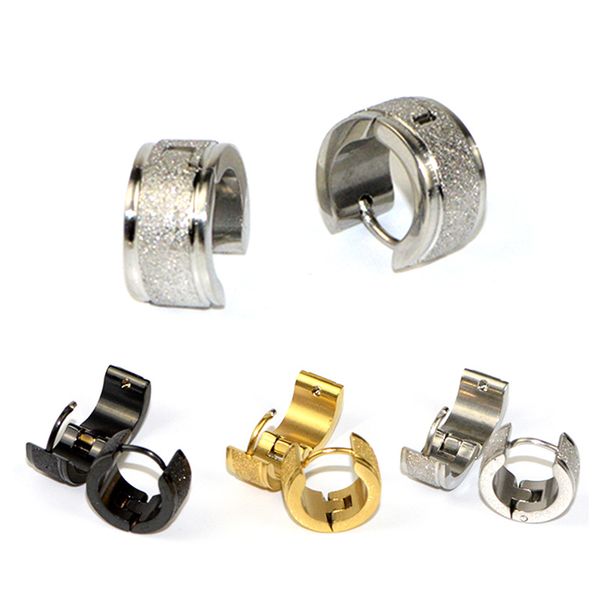 fashion jewelry new stainless steel matte texture ear buckle fashion men and women personality titanium steel earrings wholesale, Golden;silver
fashion jewelry new stainless steel matte texture ear buckle fashion men and women personality titanium steel earrings wholesale, Golden;silver