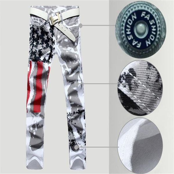 foreign trade selling american flag printed jeans men's elasticity slim fit casual five-pointed star plus-sized menswear lon, Blue
foreign trade selling american flag printed jeans men's elasticity slim fit casual five-pointed star plus-sized menswear lon, Blue