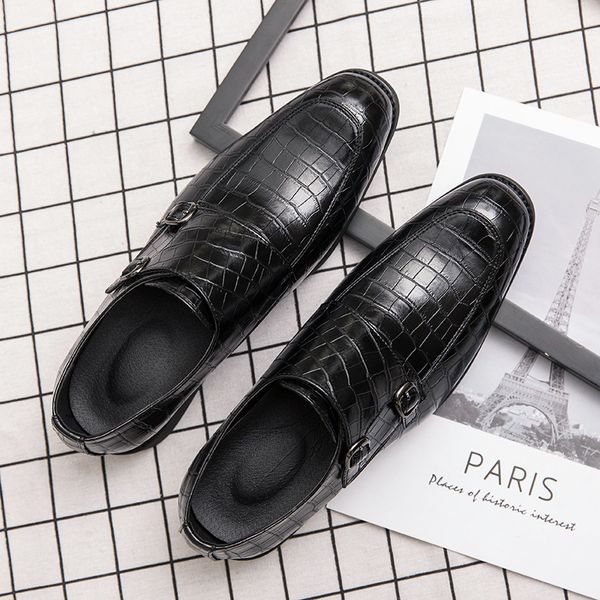 foreign trade mens bigshoes business casual leather shoes-crocodile metal buckle lazy shoes-code, Black
foreign trade mens bigshoes business casual leather shoes-crocodile metal buckle lazy shoes-code, Black