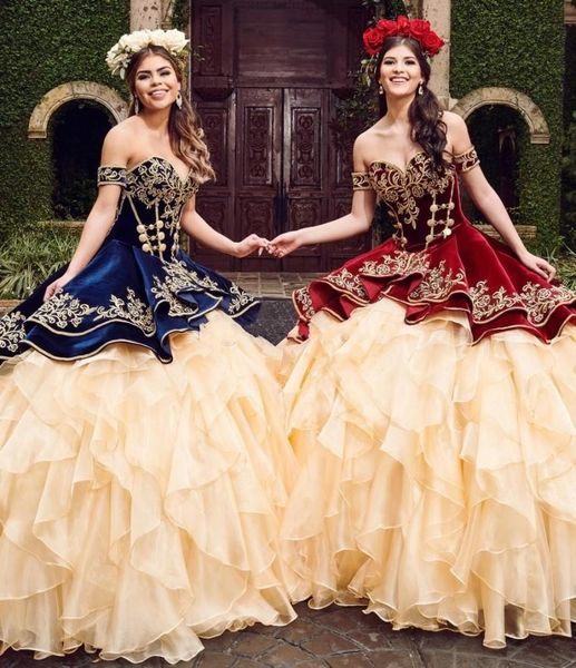 2020 vinatge evening ball gown quinceanera dresses sweetheart off shoulder tiered prom gown ruffled sweet 15 party dress, Blue;red
2020 vinatge evening ball gown quinceanera dresses sweetheart off shoulder tiered prom gown ruffled sweet 15 party dress, Blue;red