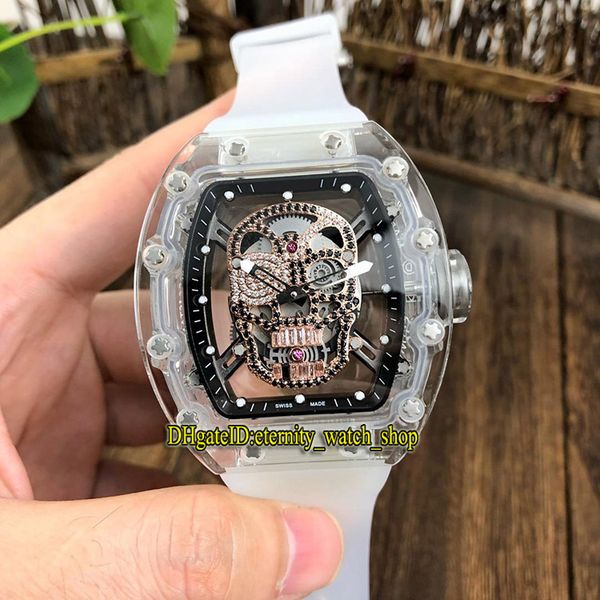 r version rm 052 acrylic transparent case diamond skeleton dial japan miyota automatic rm52-01 mens watch rubber strap designer watches, Slivery;brown
r version rm 052 acrylic transparent case diamond skeleton dial japan miyota automatic rm52-01 mens watch rubber strap designer watches, Slivery;brown