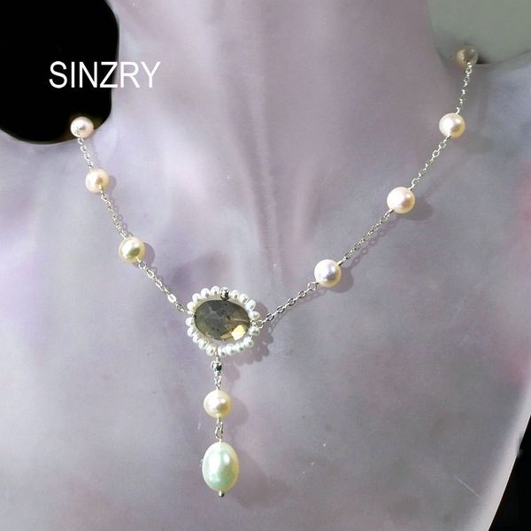 sinzry original 100% 925 sterling silver natural quartz stone freshwater pearl luxury vintage chokers necklaces for women sh190721
sinzry original 100% 925 sterling silver natural quartz stone freshwater pearl luxury vintage chokers necklaces for women sh190721
