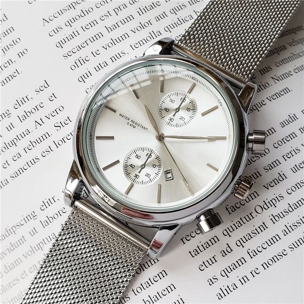 new mens leisure watch all the dials work watch for men luxury sports stainless steel brand for quality, Slivery;brown
new mens leisure watch all the dials work watch for men luxury sports stainless steel brand for quality, Slivery;brown