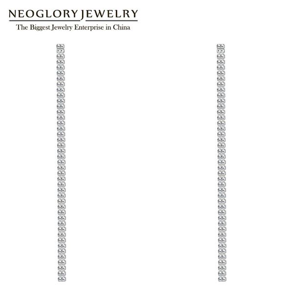 neoglory 2019 fashion claw chain tassel earrings for women bride jewelry for wedding banquet with size of 1.5mm cz 2 row 9cm, Silver
neoglory 2019 fashion claw chain tassel earrings for women bride jewelry for wedding banquet with size of 1.5mm cz 2 row 9cm, Silver