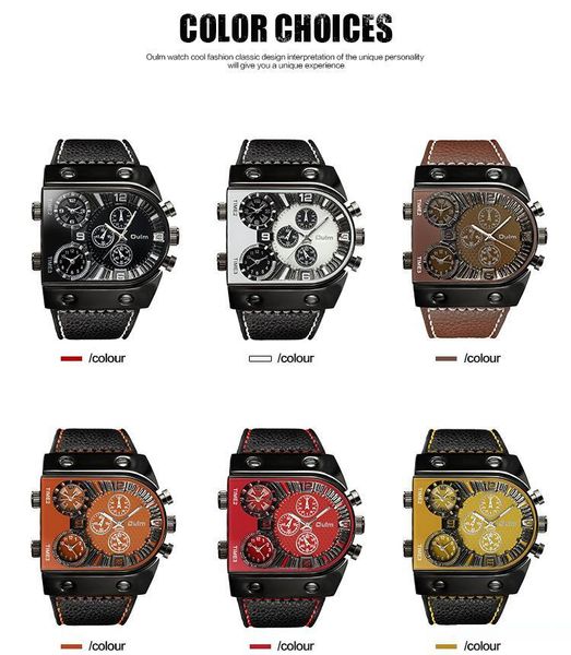 6 color oulm european and american personality big dial multi time zone quartz men watch s043, Slivery;brown
6 color oulm european and american personality big dial multi time zone quartz men watch s043, Slivery;brown