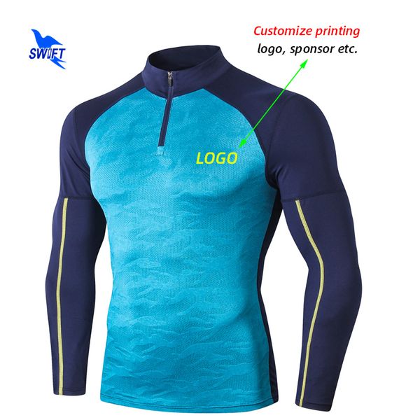 customize logo summer running t-shirt quick-drying sweat-absorbent sports sweatshirt long sleeve zipper men's gym fitness shirts, Black;blue
customize logo summer running t-shirt quick-drying sweat-absorbent sports sweatshirt long sleeve zipper men's gym fitness shirts, Black;blue