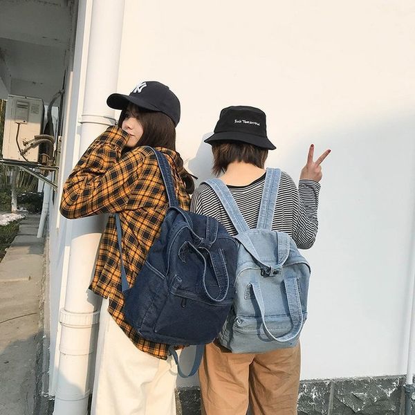 schoolbag female student korean campus harajuku style backpack simple retro denim canvas large capacity personality backpack
schoolbag female student korean campus harajuku style backpack simple retro denim canvas large capacity personality backpack