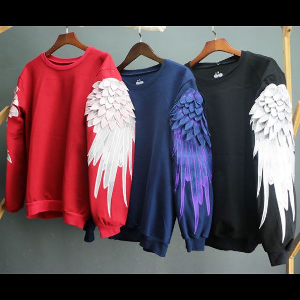 parents and children hoodies new fashion wings embroidery men and women couple clothing sweatshirts family pullover coat spring, Black
parents and children hoodies new fashion wings embroidery men and women couple clothing sweatshirts family pullover coat spring, Black