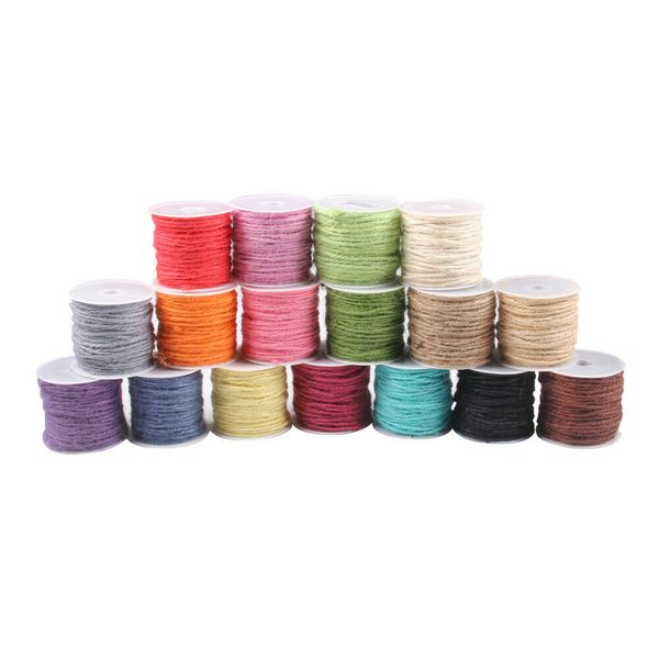 100m 3ply 2mm burlap natural fiber jute twine rope cord string craft diy gift for gardening crafts hg11478-hg11493, Black;white
100m 3ply 2mm burlap natural fiber jute twine rope cord string craft diy gift for gardening crafts hg11478-hg11493, Black;white
