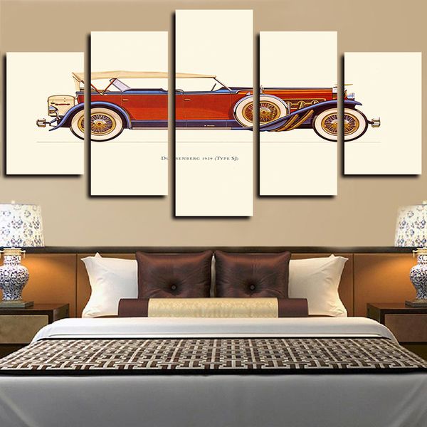 5 piece canvas wall art oil paintings giclee art print rod vintage car painting modern pictures poster for living room home decor
5 piece canvas wall art oil paintings giclee art print rod vintage car painting modern pictures poster for living room home decor