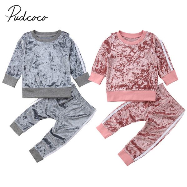 2018 brand new toddler baby girls fashion clothes sets 2pcs velvet long sleeve solid pullover sweatshirt +pants outfit 6m-5y, White
2018 brand new toddler baby girls fashion clothes sets 2pcs velvet long sleeve solid pullover sweatshirt +pants outfit 6m-5y, White