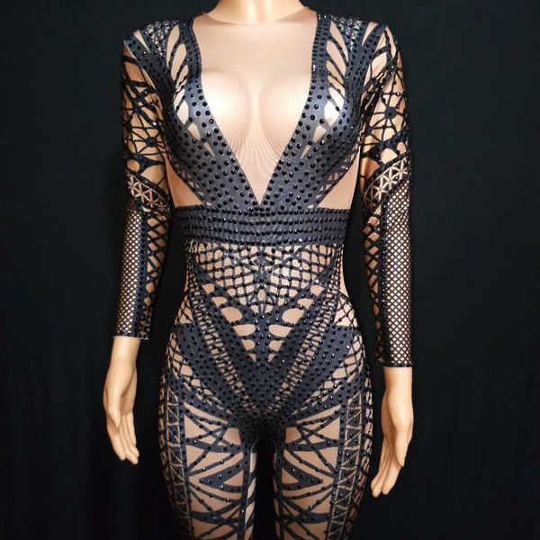 women's fashion black jumpsuit costume one-piece nightclub dance bodysuit bandage printed outfit party stage celebrate wear, Black;white
women's fashion black jumpsuit costume one-piece nightclub dance bodysuit bandage printed outfit party stage celebrate wear, Black;white