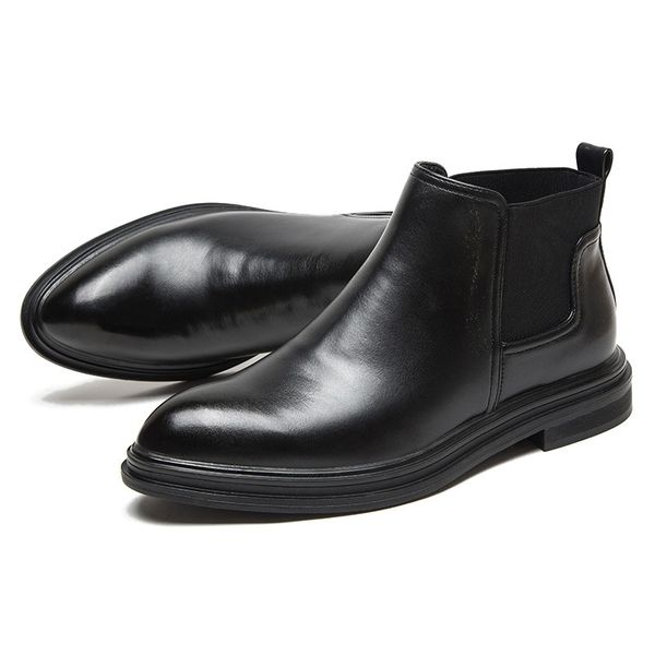 new 2019 winter boots men leather shoes men ankle boots fashion brand autumn winter male footwear a1852, Black
new 2019 winter boots men leather shoes men ankle boots fashion brand autumn winter male footwear a1852, Black