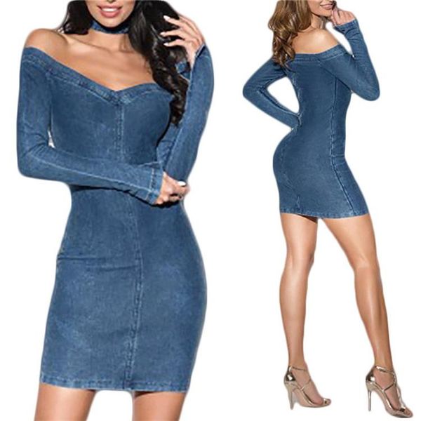 strapless designer women dresse washed denim club slim fit long sleeved v neck bodycon dresses fashion womens party dresses, Black;gray
strapless designer women dresse washed denim club slim fit long sleeved v neck bodycon dresses fashion womens party dresses, Black;gray