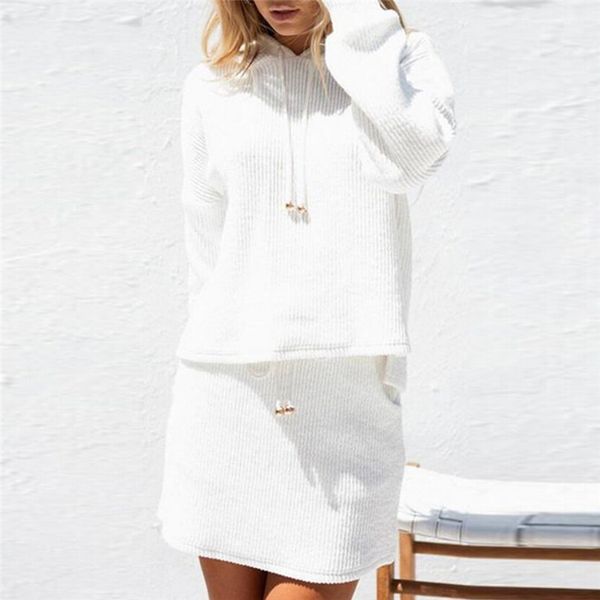 2pc spring autumn long sleeve solid hooded pocket sweatshirt+skirt set cardigan crop suit conjuntos de mujer #f#40de04, White
2pc spring autumn long sleeve solid hooded pocket sweatshirt+skirt set cardigan crop suit conjuntos de mujer #f#40de04, White