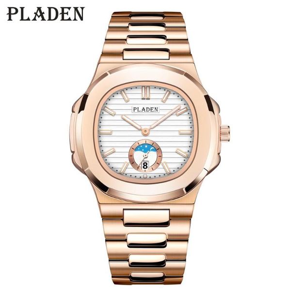 2020 pladen fashion mens business chronograph watches luxury strong waterproof stainless steel strap analog quartz raymond watch, Slivery;brown
2020 pladen fashion mens business chronograph watches luxury strong waterproof stainless steel strap analog quartz raymond watch, Slivery;brown