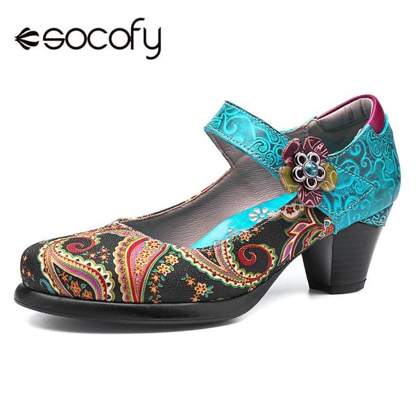 socofy bohemian vintage style women pumps shoes ladies spring summer genuine leather mary janes new women shoes block high heels, Black
socofy bohemian vintage style women pumps shoes ladies spring summer genuine leather mary janes new women shoes block high heels, Black