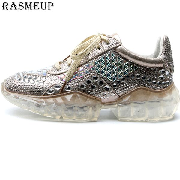 rasmeup women crystal glitter sneakers shoes 2019 fashion women's platform trainers comfort woman rhinestone shoes gold silver, Black
rasmeup women crystal glitter sneakers shoes 2019 fashion women's platform trainers comfort woman rhinestone shoes gold silver, Black