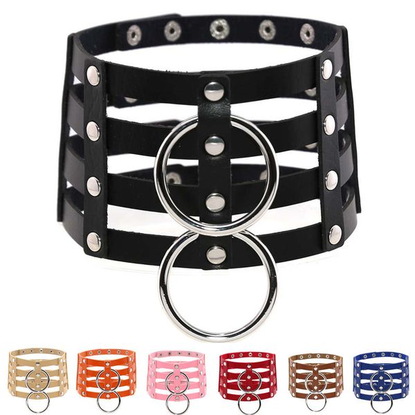 diezi punk vintage harness harajuku anime leather necklaces for women metal round gothic choker collar necklace choker jewelry, Silver
diezi punk vintage harness harajuku anime leather necklaces for women metal round gothic choker collar necklace choker jewelry, Silver