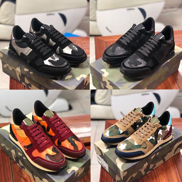 2019 new famous luxury rivets camouflage casual shoes for men and women genuine leather sneakers lovers designer shoes size 35-46, Black
2019 new famous luxury rivets camouflage casual shoes for men and women genuine leather sneakers lovers designer shoes size 35-46, Black