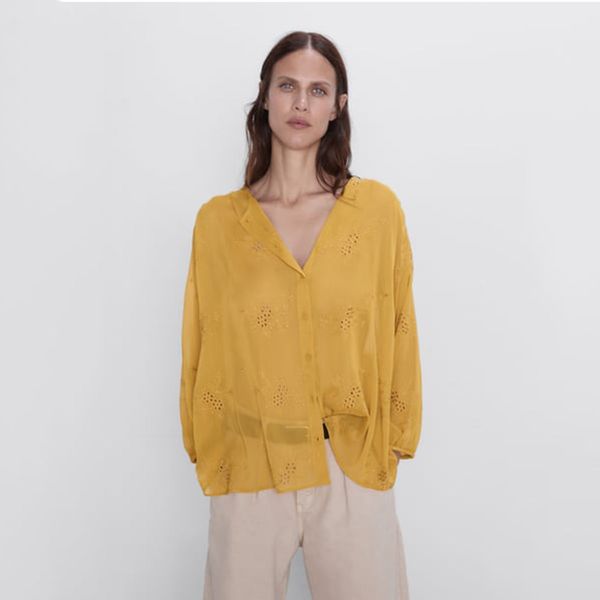 2019 autumn new ruffled cardigan shirt fashion women clothes casual occident loose yellow shirt party vacation wholesale, White
2019 autumn new ruffled cardigan shirt fashion women clothes casual occident loose yellow shirt party vacation wholesale, White