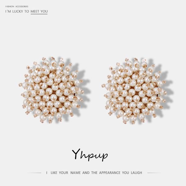 yhpup new fashion jewelry women lady elegant simulation pearl beads stud earrings cute charm pearl statement earrings for women, Golden
yhpup new fashion jewelry women lady elegant simulation pearl beads stud earrings cute charm pearl statement earrings for women, Golden