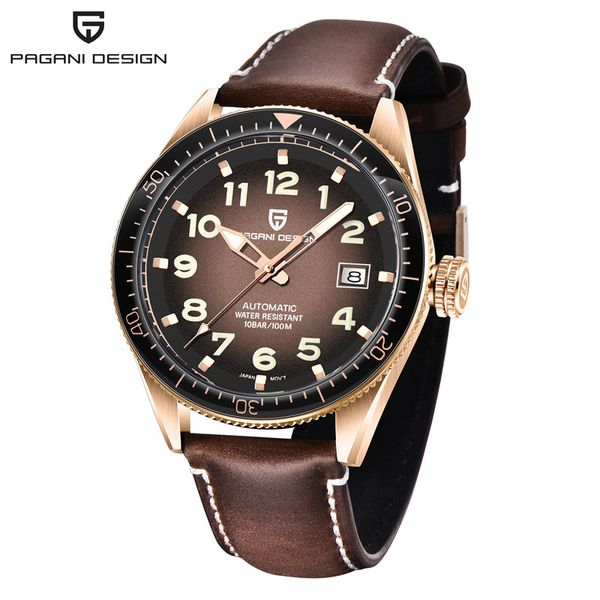 pagani design 2020 brand men watches automatic stainless steel waterproof watch men business sport mechanical wristwatch, Slivery;brown
pagani design 2020 brand men watches automatic stainless steel waterproof watch men business sport mechanical wristwatch, Slivery;brown