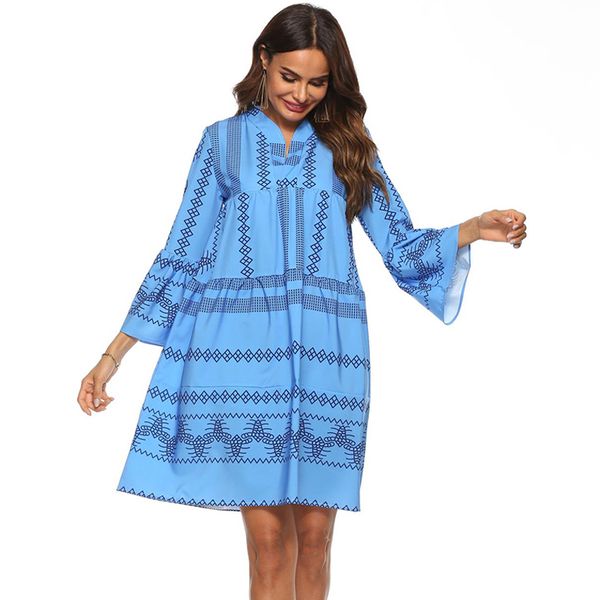 cover-ups women dress beachwear blue dresses mid bohemian stand collar nine-point trumpet sleeve for female 2021 loose big
cover-ups women dress beachwear blue dresses mid bohemian stand collar nine-point trumpet sleeve for female 2021 loose big