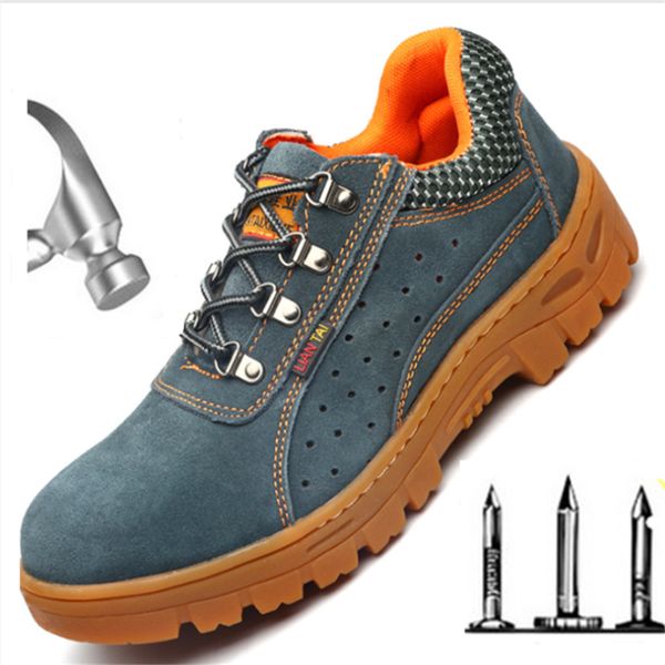 men sneakers men work safety shoes steel toe cap breathable cow suede men boots puncture proof insurance shoes non-slip protection shoes, Black;brown
men sneakers men work safety shoes steel toe cap breathable cow suede men boots puncture proof insurance shoes non-slip protection shoes, Black;brown