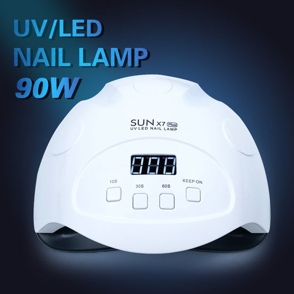 sunx7 plus 90w uv led nail lamp nail dryer for all gels polish lcd display 10s 30s 60s 99s painless mode fast drying auto sensor
sunx7 plus 90w uv led nail lamp nail dryer for all gels polish lcd display 10s 30s 60s 99s painless mode fast drying auto sensor